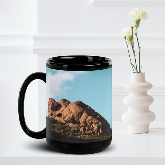 Stillness Black Glossy Mug | Original Lord AM Photography