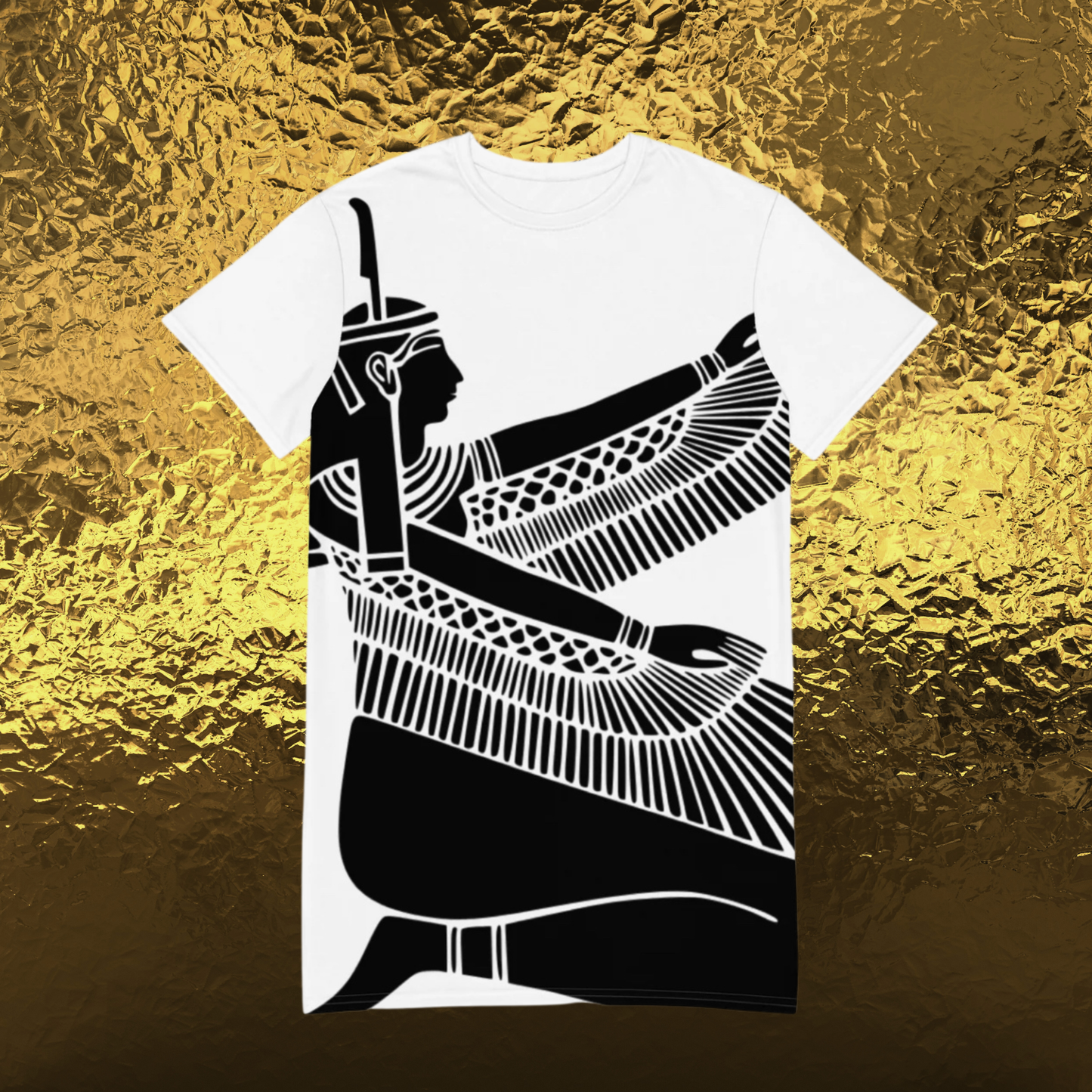 LADY OF MAGIC | T-Shirt Dress | Designed by Charlotte Supernatural | Egyptian Goddess T-Shirt Dress | Everyday Cozy Dress